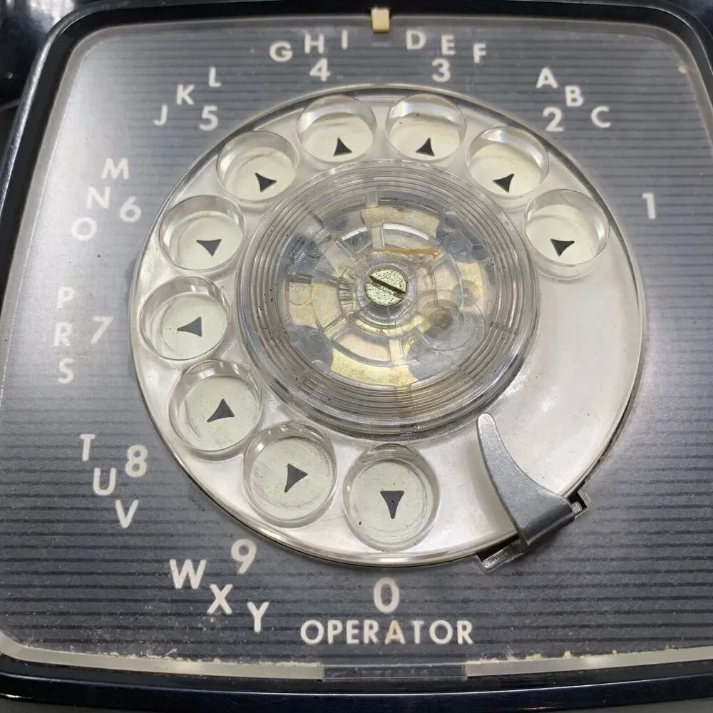 Vintage GTE Automatic Electric Rotary Black Desk Phone 80E Display/Parts/Prop